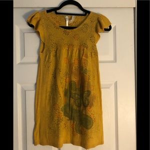 Mustard colored babydoll shirt